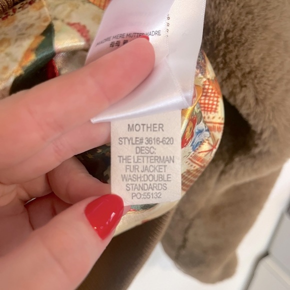 MOTHER Tan and Cream Bomber Jacket - Picture 16 of 16